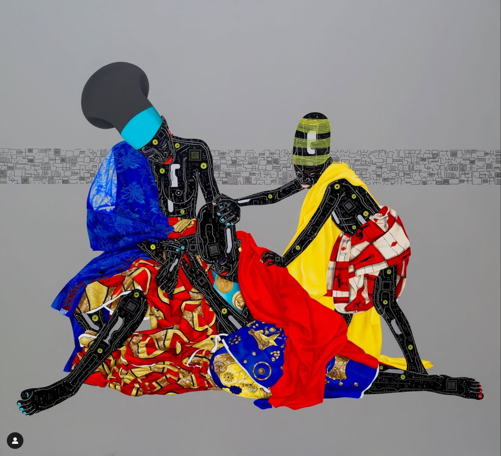 Digital Traditions - Painting by Eddy Kamuanga Ilunga